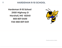 Tablet Screenshot of hardemanschool.com